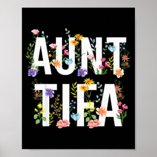 Affiche Je suis T-shirt Tante Tifa Tante Tifa drôle Tante