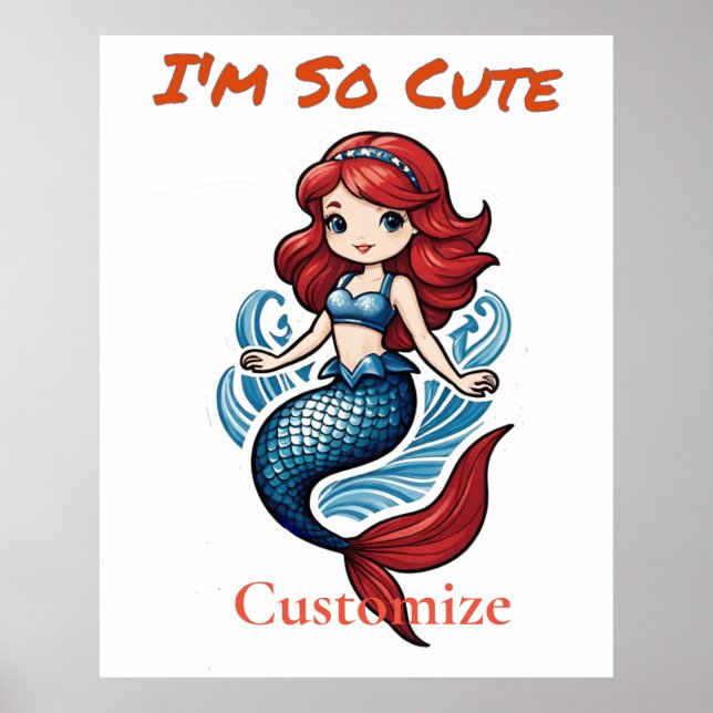 Affiche Je suis tellement mignonne Mermaid Thunder_Cove (Devant)