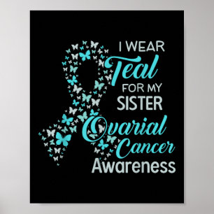Affiche Je Suis Turquoise Pour Ma Soeur Conscience Du Canc