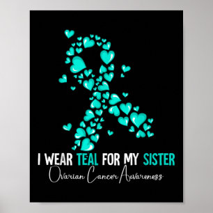 Affiche Je Suis Turquoise Pour Ma Soeur Conscience Du Canc