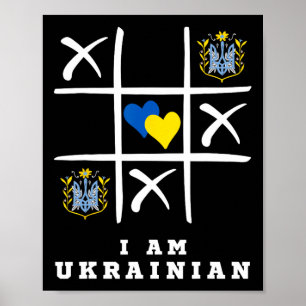 Affiche Je suis ukrainien Protégez l'Ukraine Soutien à l'U