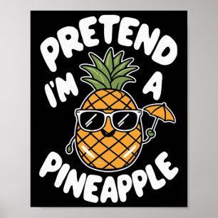Affiche Je suis un ananas
