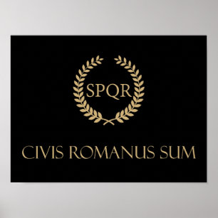 Affiche Je suis un citoyen romain - Civis Romanus Sum