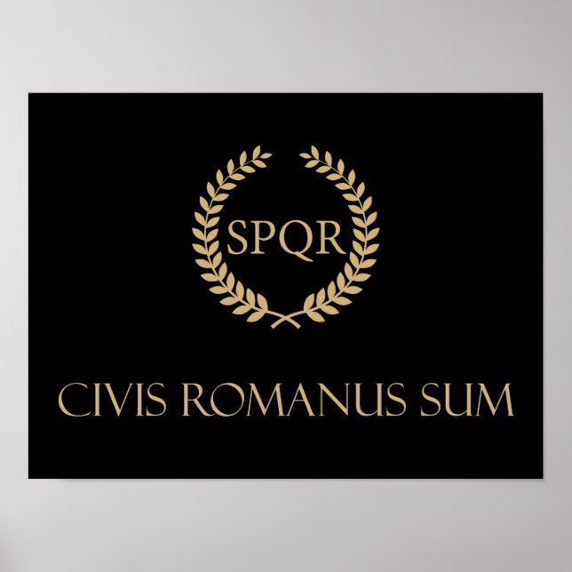 Affiche Je suis un citoyen romain - Civis Romanus Sum (Devant)