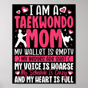 Affiche Je suis un combattant de taekwondo fier de ma fami