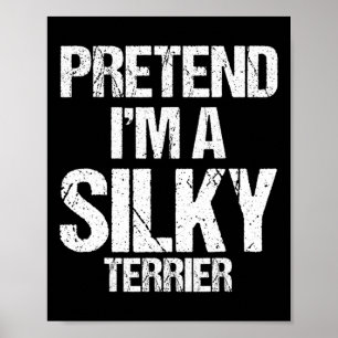 Affiche Je suis un costume de chien d'Halloween Terrier so