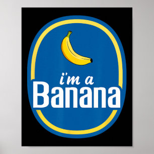 Affiche Je suis un costume Nana Halloween Sticker Fruit Ja