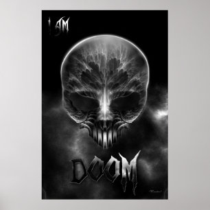 Affiche Je Suis Un Crâne Fractal De Doom