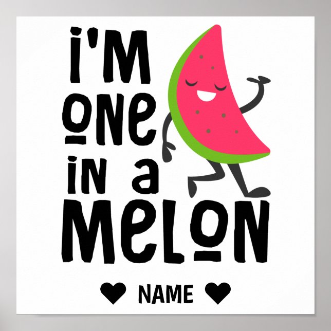 Affiche Je suis un dans un Melon (Devant)