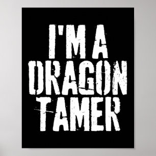 Affiche Je suis un déguisement d'Halloween dragon Tamer dr