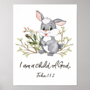Affiche Je Suis Un Enfant De Dieu, Enfants Bible Verse, Éc