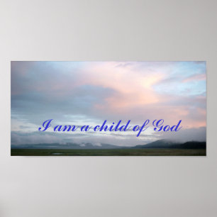 Affiche Je suis un enfant de l'affiche Dieu