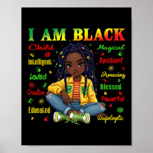 Affiche Je suis un enfant noir Mois de l'histoire afro-amé