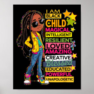 Affiche Je suis un enfant noir Mois de l'histoire afro-amé