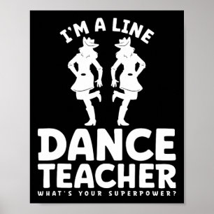 Affiche Je suis un enseignant de danse en ligne Quelle est
