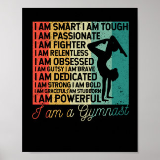 Affiche Je suis un entraîneur de gymnastique Funny