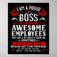 Je Suis Un Fier Chef De Freaking Employés Géniaux