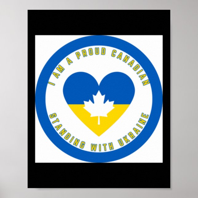 Affiche Je Suis Un Fière Canadienne Qui Prend Position Ave (Devant)