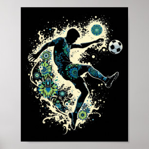 Affiche Je suis un garçon de 7 ans, anniversaire de footba