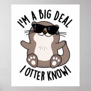 Affiche Je suis un gros bonnet je devrais savoir blague dr
