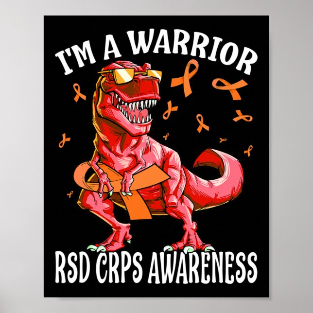 Affiche Je suis un guerrier Rsd Crps sensibilisation dinos (Devant)