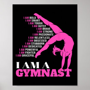 Affiche Je Suis Un Gymnaste Funny Handstand Gymnastique Do