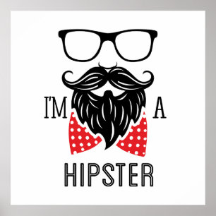 Affiche Je suis un Hipster