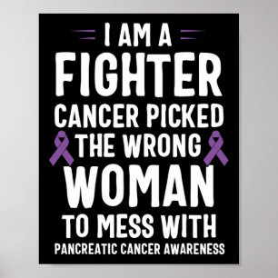 Affiche Je Suis Un Lutte Pancréatique Cancer Sensibilisati