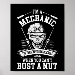 Affiche Je suis un mécanicien la personne que votre copine