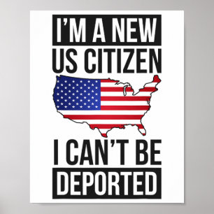 Affiche Je Suis Un Nouveau Citoyen Américain Citoyenneté A
