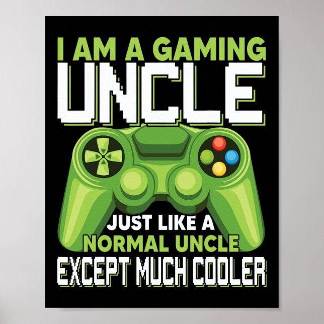 Affiche Je Suis Un Oncle De Jeu Sauf Beaucoup Glacière Gam (Devant)