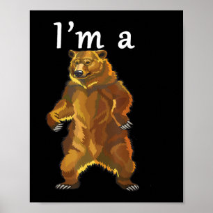 Affiche Je suis un ours grizzly et des ours bruns