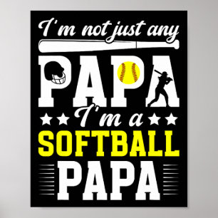 Affiche Je suis un papa Softll d'un papa de joueur Softll 