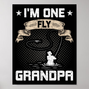 Affiche Je suis un papy Fly Fly Fishing Grandpa