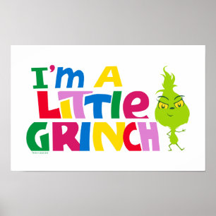 Affiche Je suis un petit Grinch Graphique Coloré