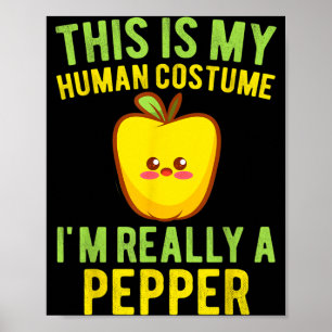 Affiche Je Suis Un Piment Tout-Petit Enfants Drôle Kawaii 