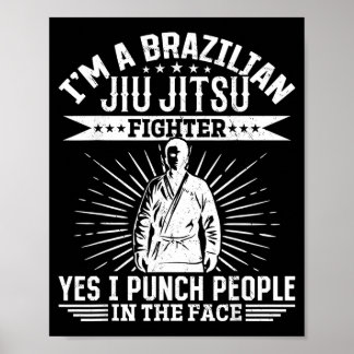 Affiche Je suis un pratiquant de Jiu Jitsu brésilien je fr