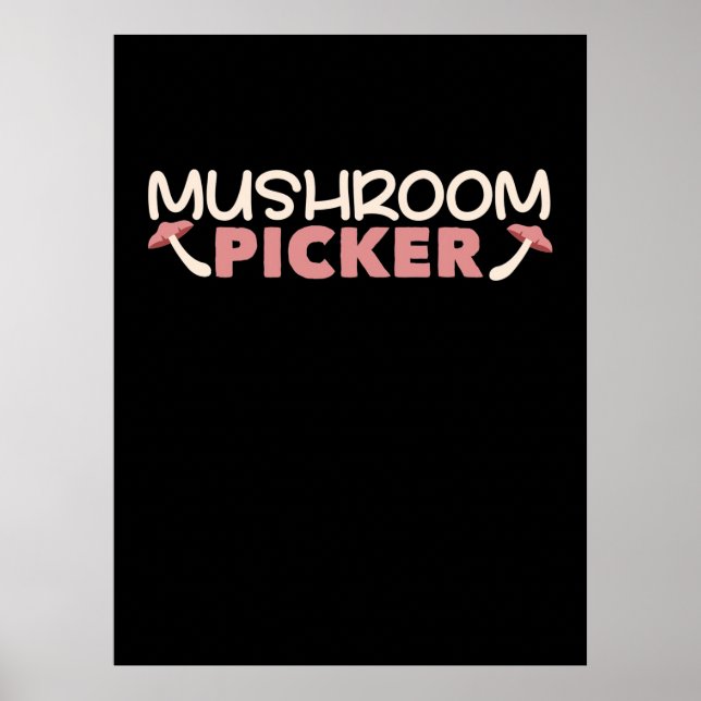 Affiche Je Suis Un Sicker De Champignons (Devant)