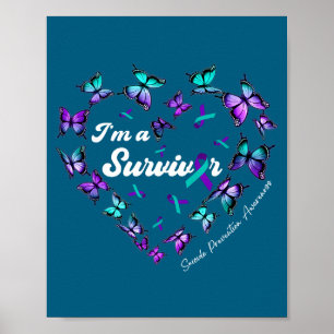 Affiche Je Suis Un Survivant de la Prévention du Suicide P