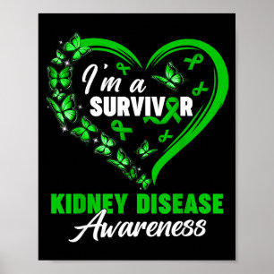 Affiche Je suis un survivant Maladie rénale Sensibilisatio