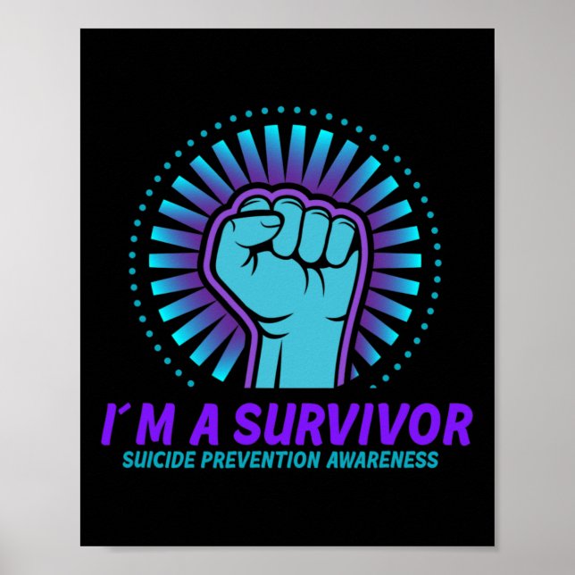 Affiche Je suis un survivant Sensibilisation à la préventi (Devant)
