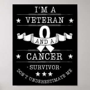 Affiche Je suis un vétéran et un survivant du cancer Cance