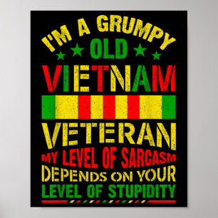 Affiche Je suis un Vieux Viêt-nam grincheux Viêt-nam Guerr