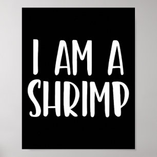 Affiche Je suis une crevette Halloween Je suis simple cost