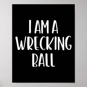 Affiche Je suis une épave Ll Halloween Je suis simple cost