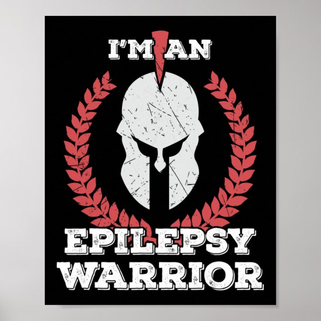 Affiche Je suis une Epilepsie Guerrière Sensibilisation à  (Devant)