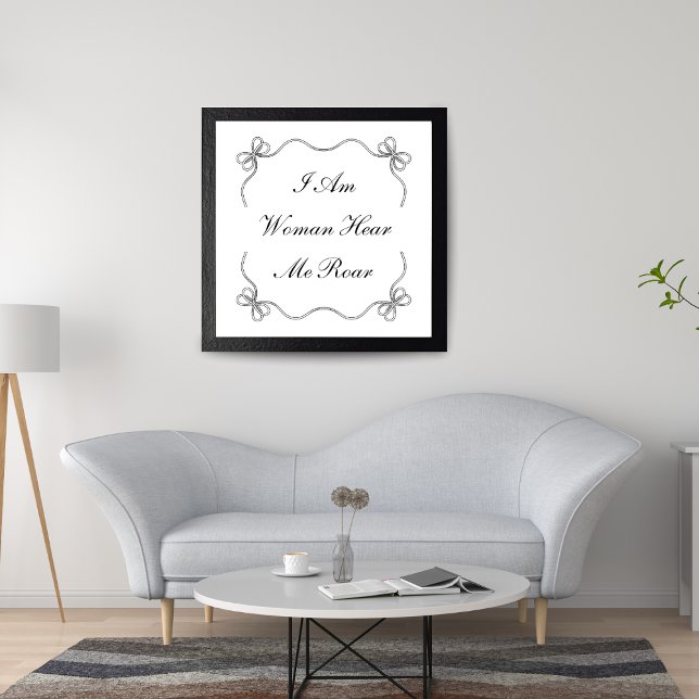 Affiche Je Suis Une Femme Ici Moi Rocher (Créateur téléchargé)