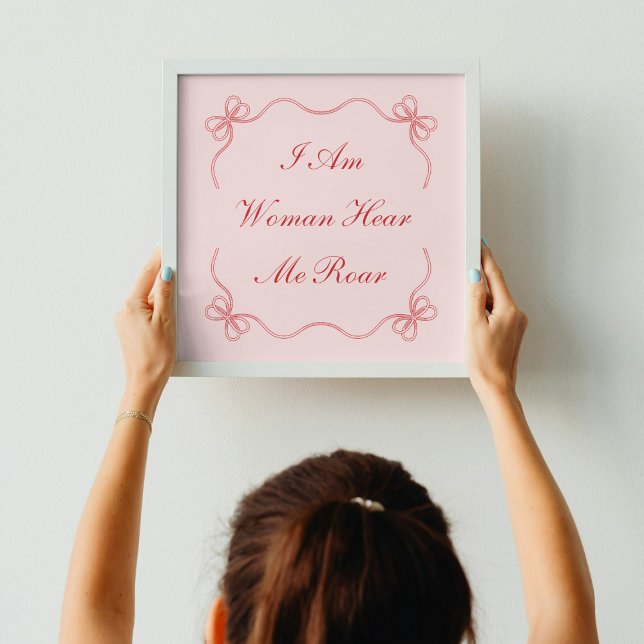 Affiche Je Suis Une Femme Ici Moi Rocher (Créateur téléchargé)