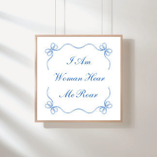 Affiche Je Suis Une Femme Ici Moi Rocher