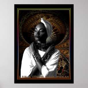 Affiche Je suis une femme noire forte